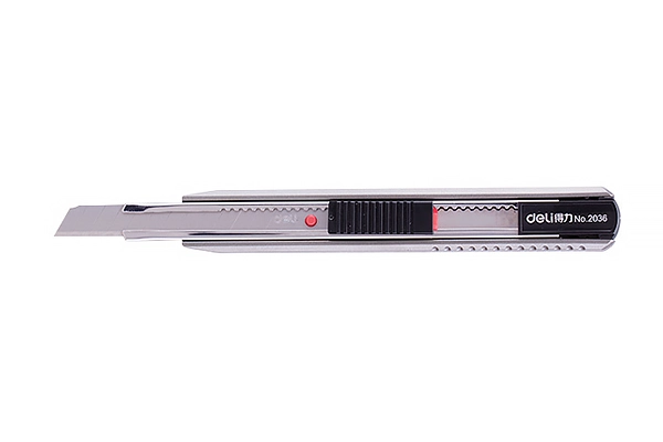 Dao Rọc Giấy Nhỏ Cán Sắt Deli Pro E2036